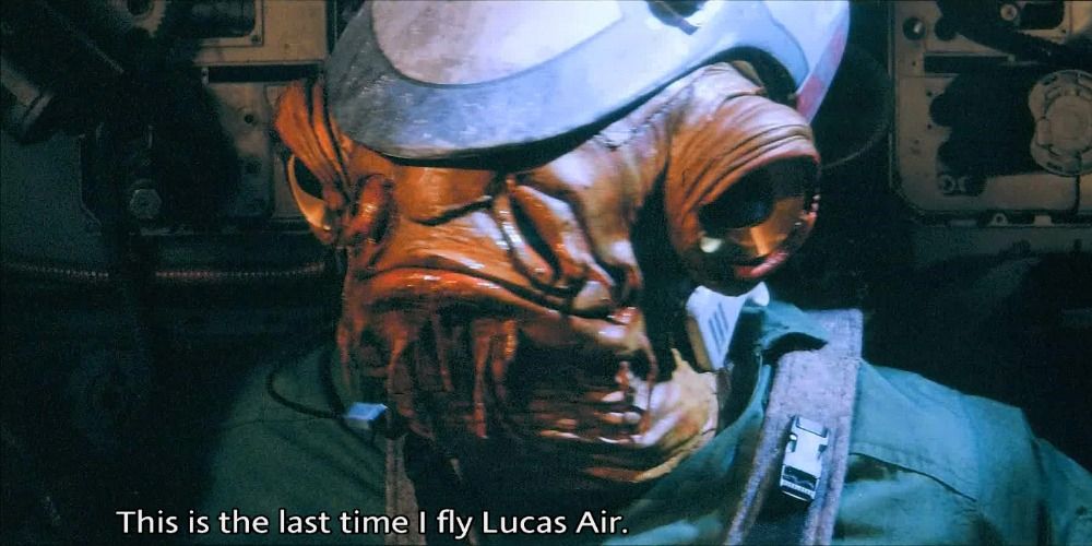 An image of Pilot Calamari talking in Star Wars