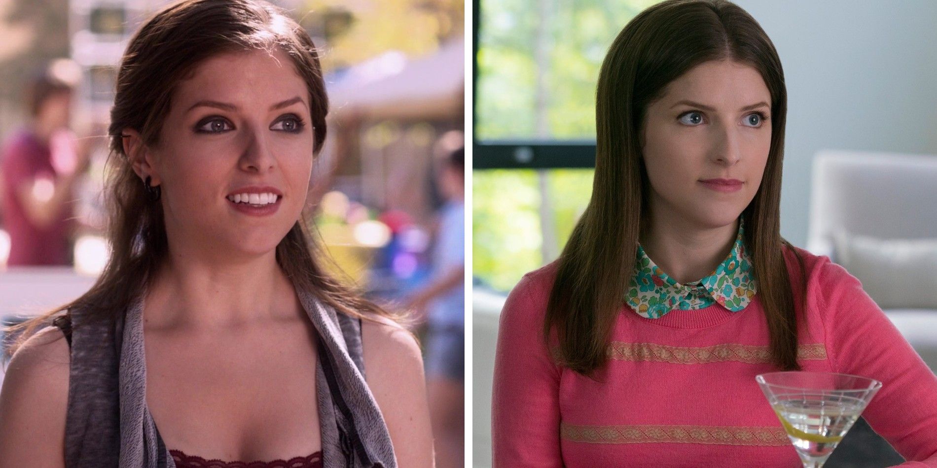 Anna Kendrick in Pitch Perfect and A Simple Favor