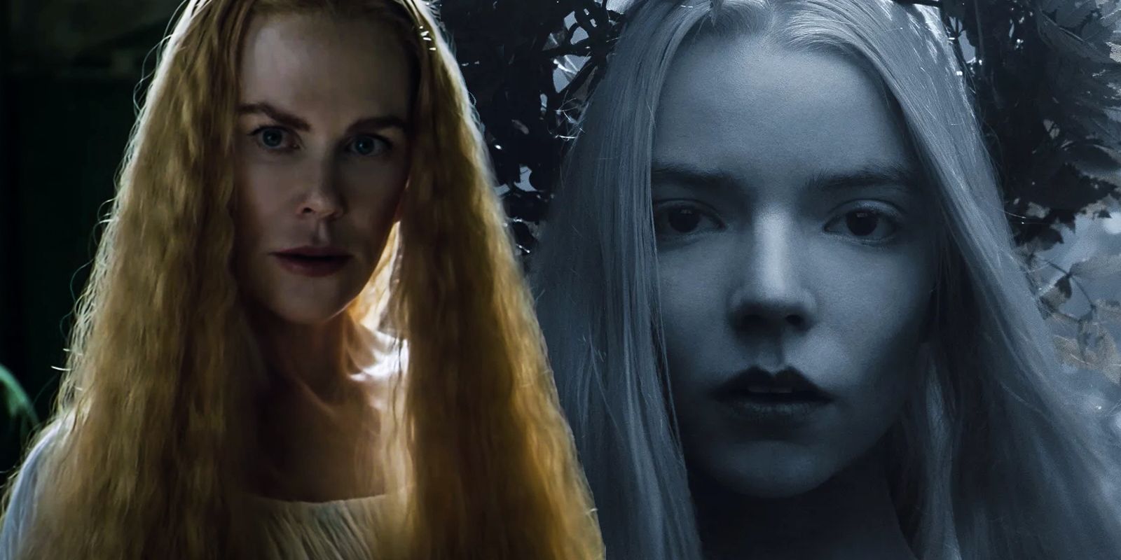 Nicole Kidman as Queen gudrun and anya-taylor joy ina vision a olga