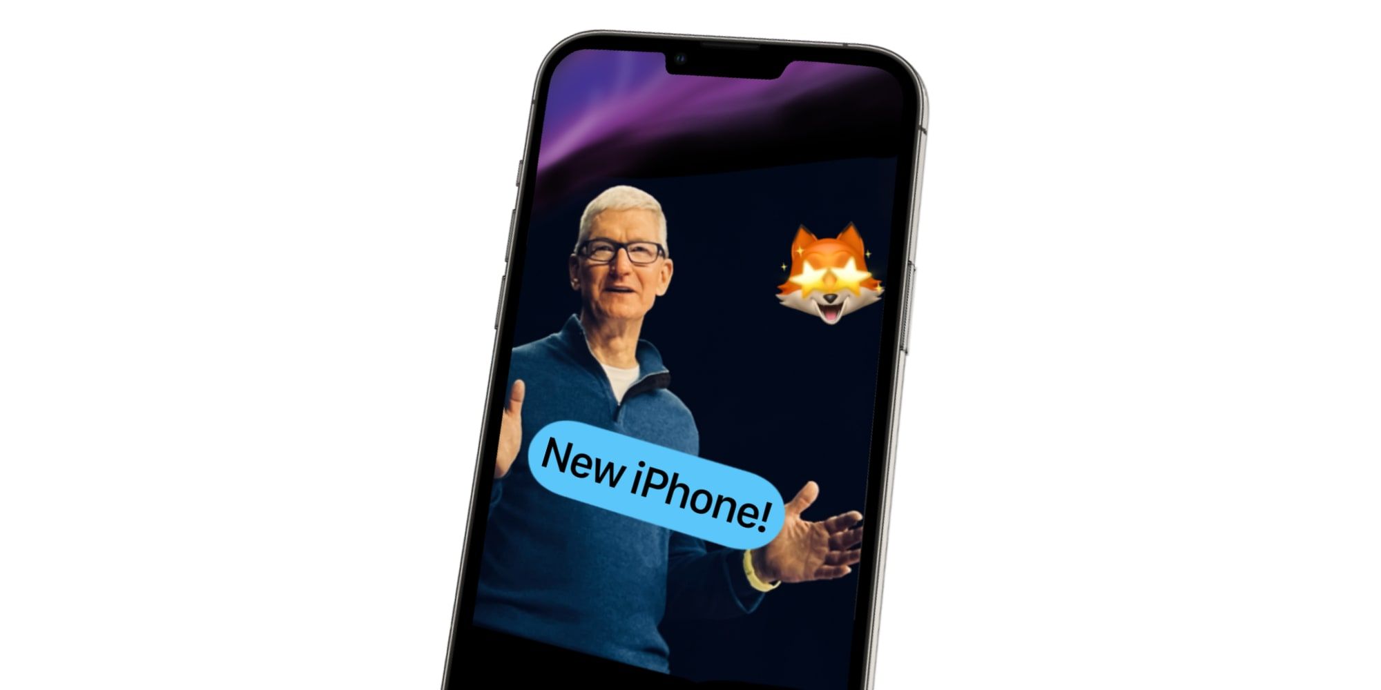 Apple iPhone 13 Tim Cook iMessage Filters Effects Memoji Text New iPhone