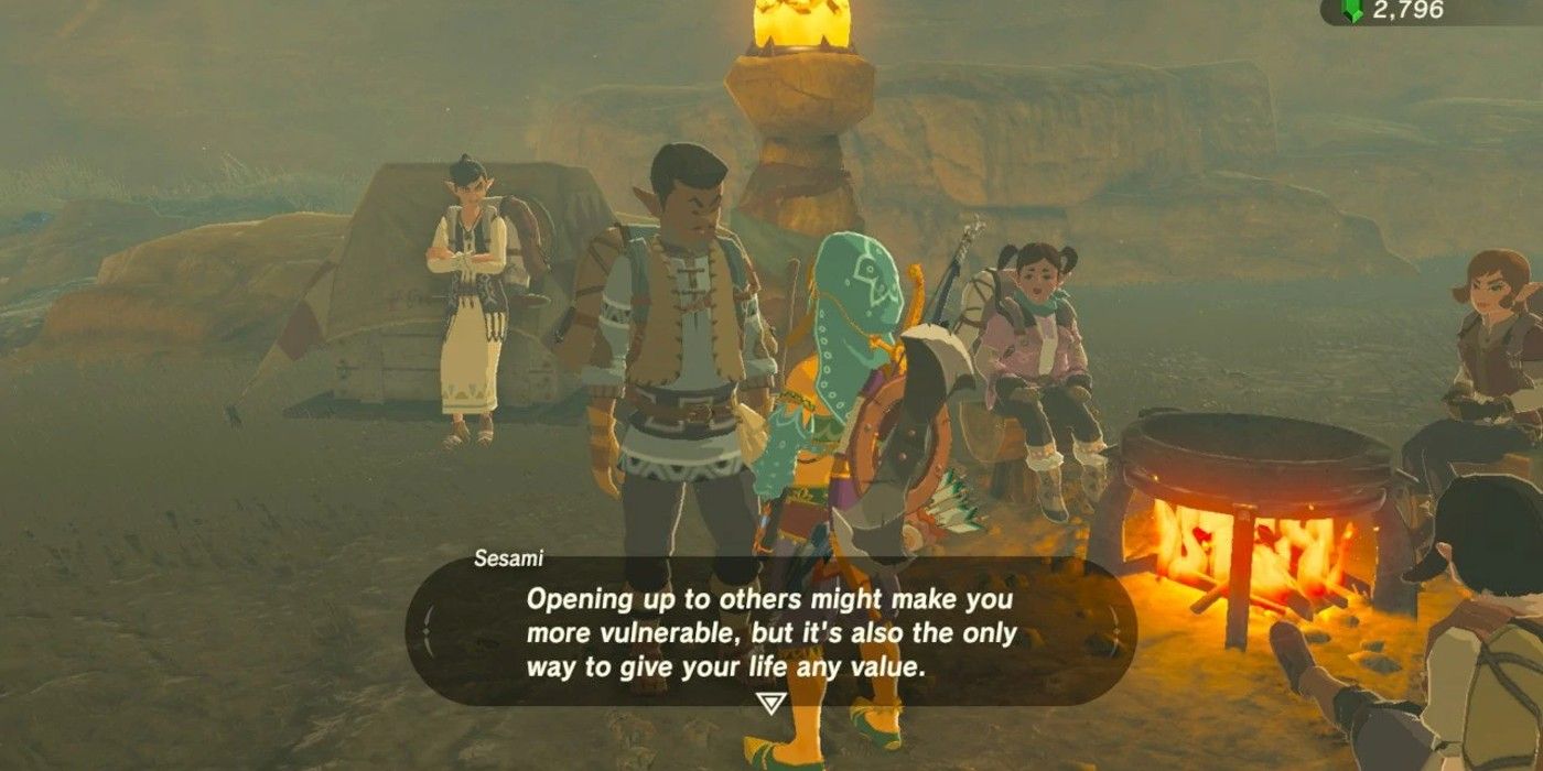 Sesami is one of the characters Link talks to during Missing In Action