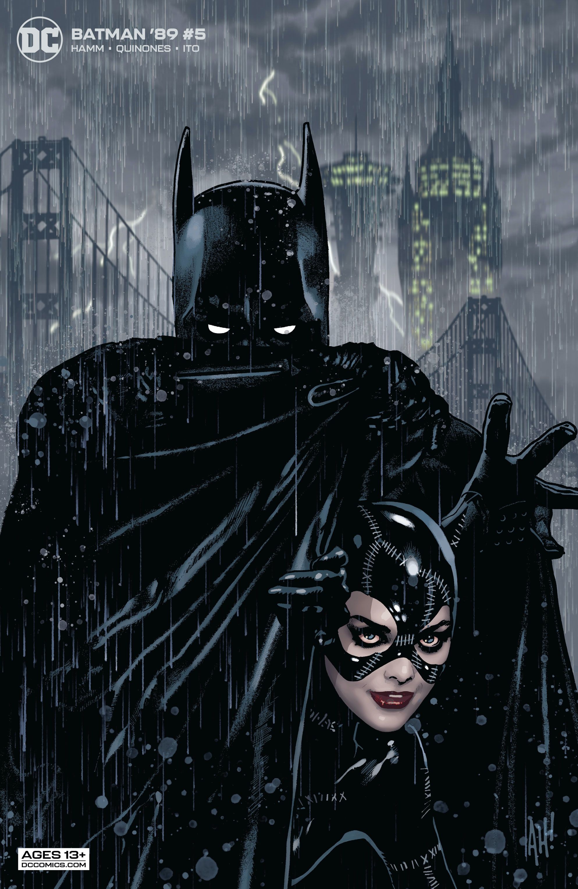 Batman 89 variant with Batman and Catwoman