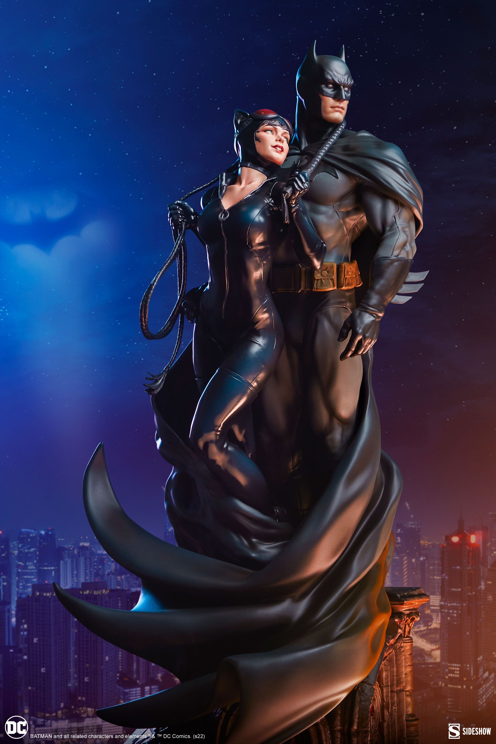 Batman &amp; Catwoman DC Comics Sideshow Full