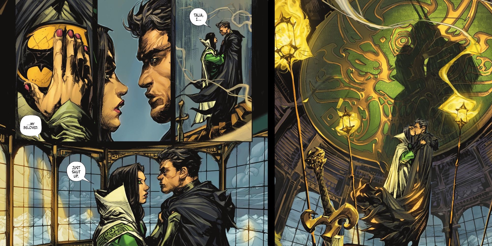 Batman-and-Talia-al-Ghul-Kiss-During-Shadow-War