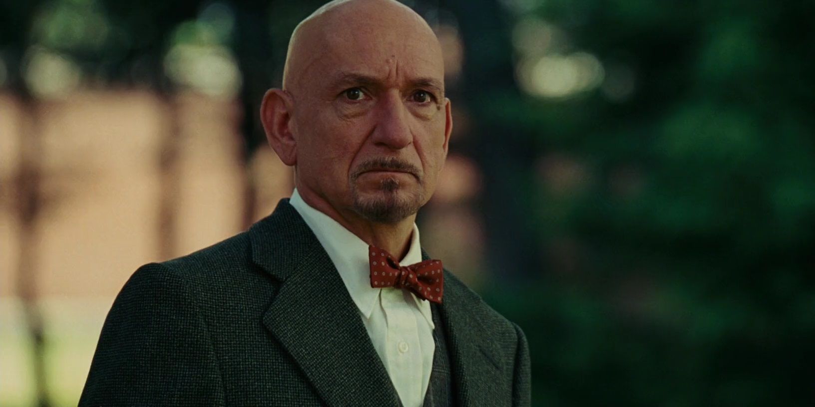 Ben Kingsley wearing a suit in Shutter Island