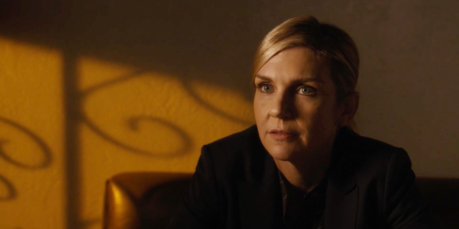 An image of Kim Wexler looking serious in Better Call Saul