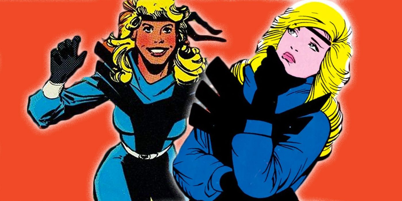 Black Canary's jumpsuit costume from Detective Comics #554 and Justice League International.