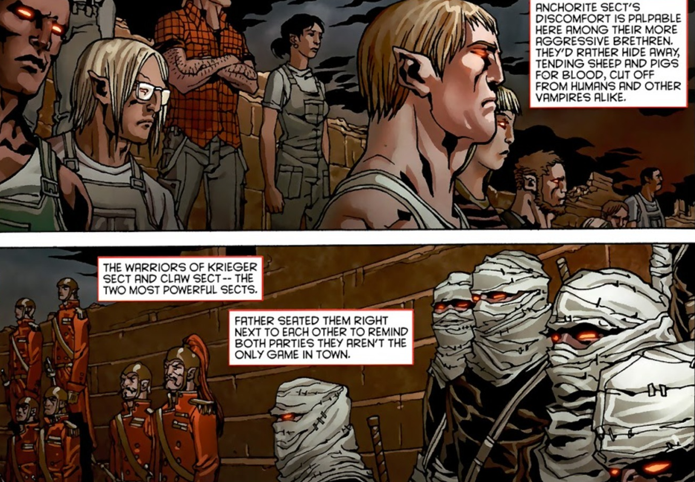 Blade vampire sects customs comics anchorite