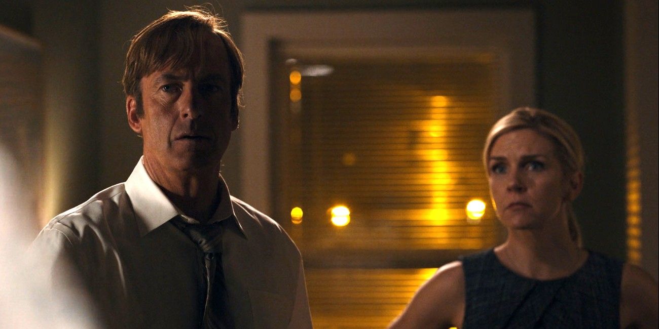 Bob Odenkirk and Rhea Seahorn as Saul Goodman and Kim Wexler in Better Call Saul Bad Choice Road