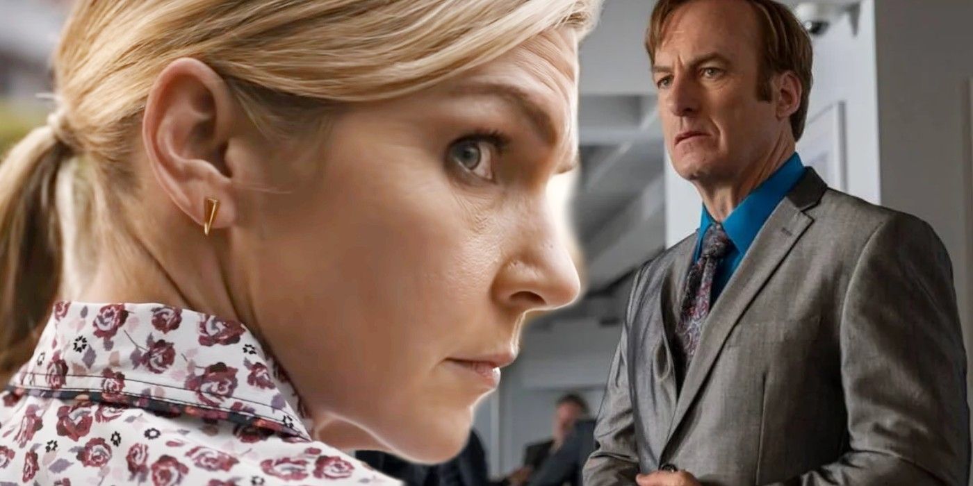 Bob Odenkirk as Jimmy and Rhea Seehorn as Kim in Better Call Saul