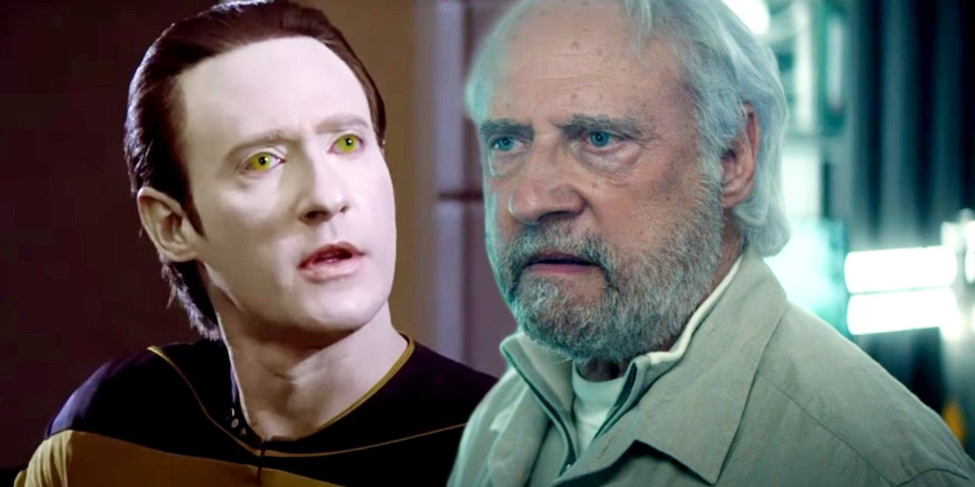 Brent Spiner as Data in Star Trek The Next Generation and Adam Soong in Star Trek Picard