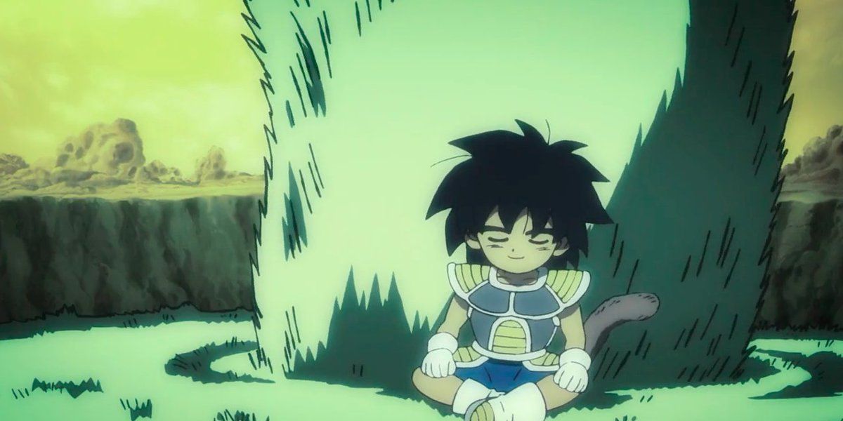 Little Broly sitting with Ba