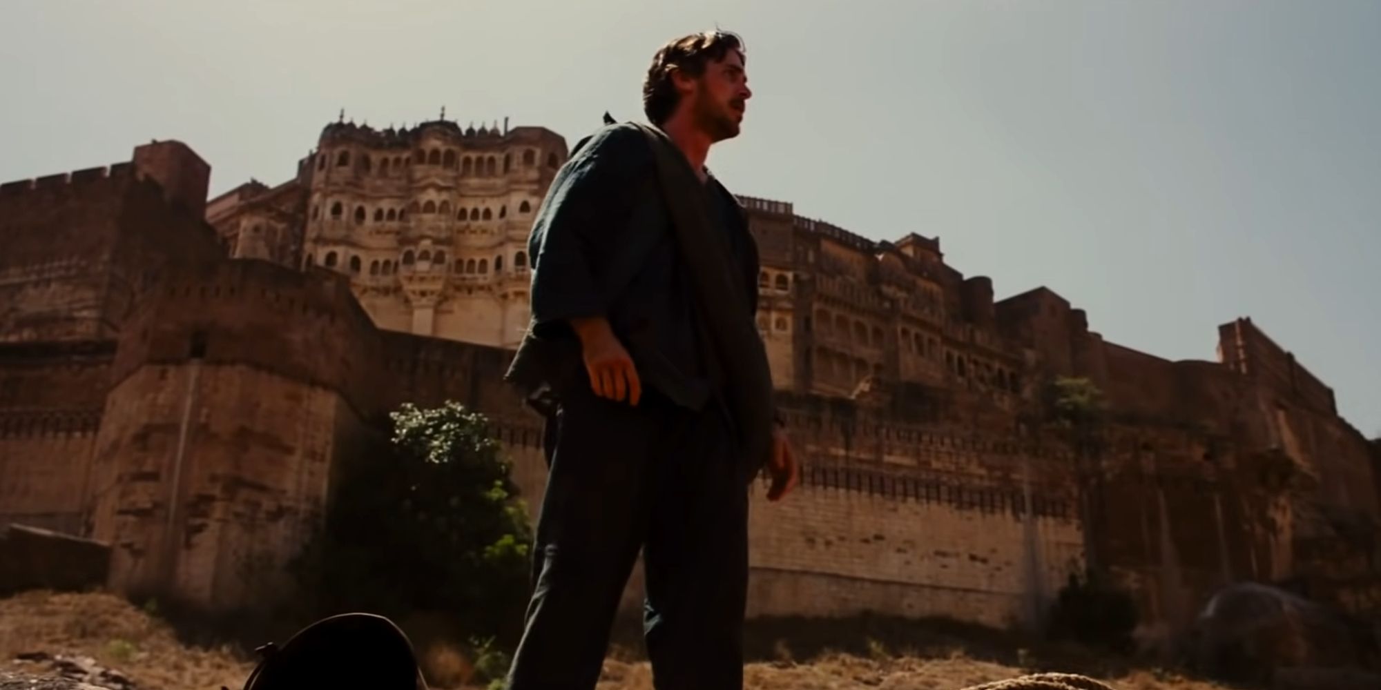 Bruce Wayne rising out of the Pit in The Dark Knight Rises