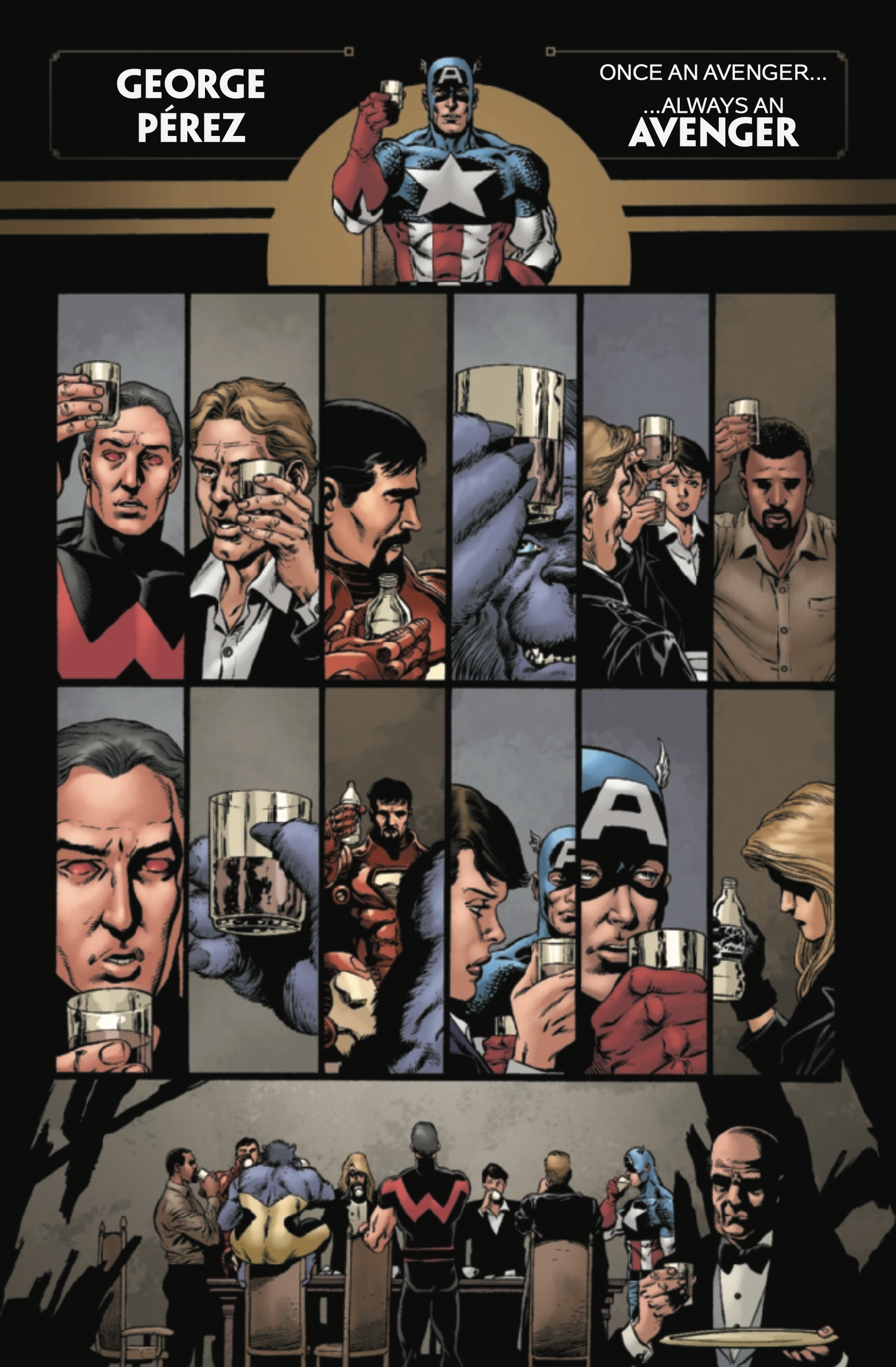 Captain America tribute to George Perez