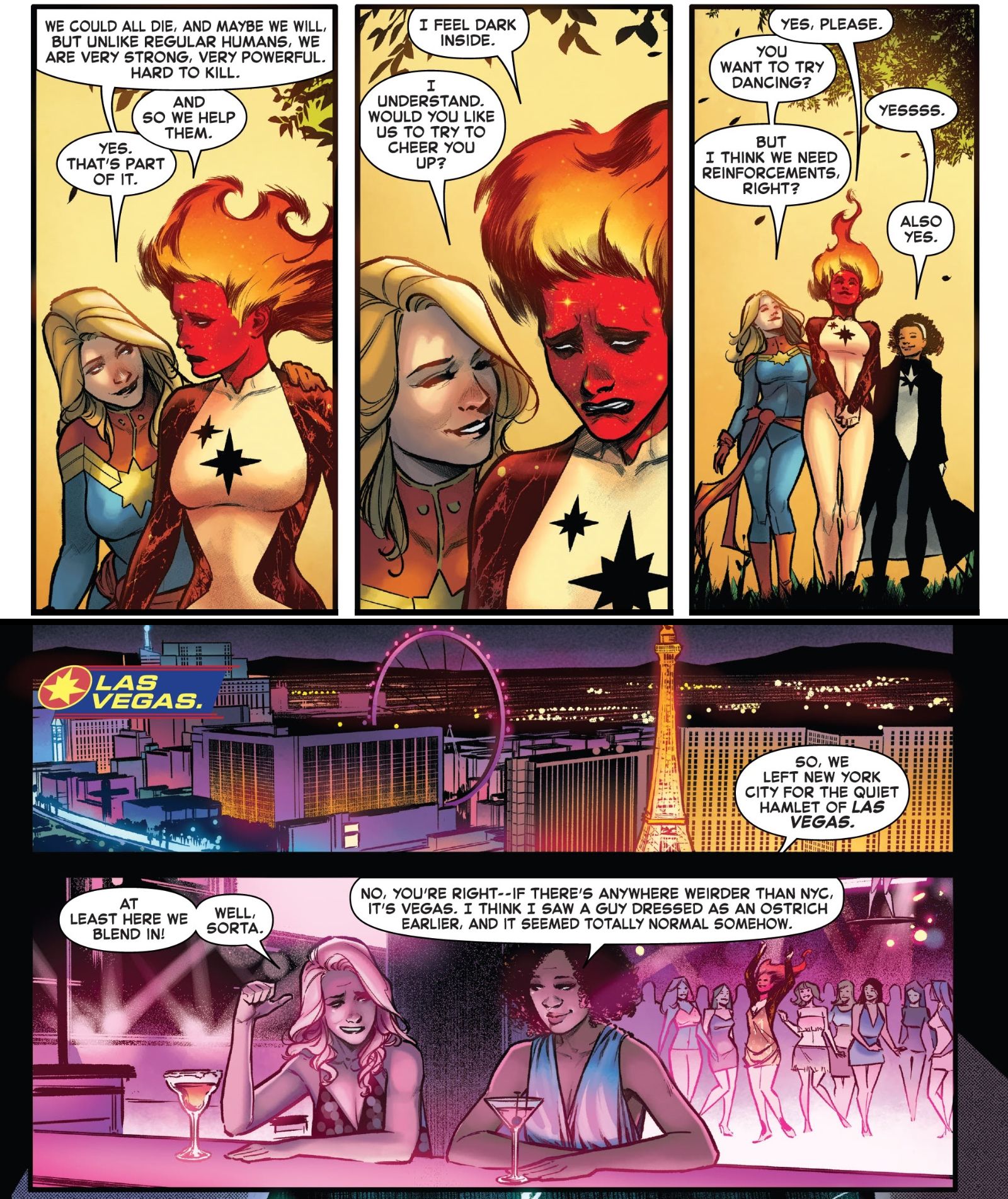 Captain Marvel parties in Las Vegas.