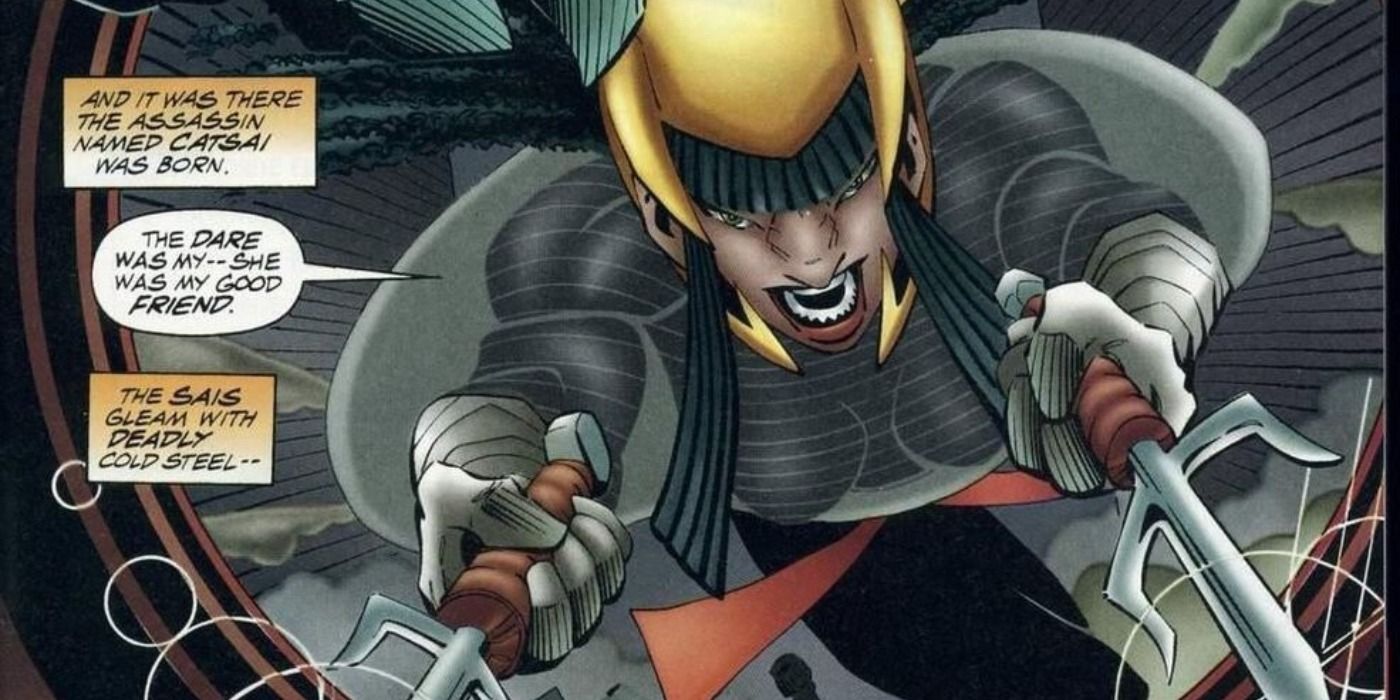 Catsai attacks in Amalgam Comics.