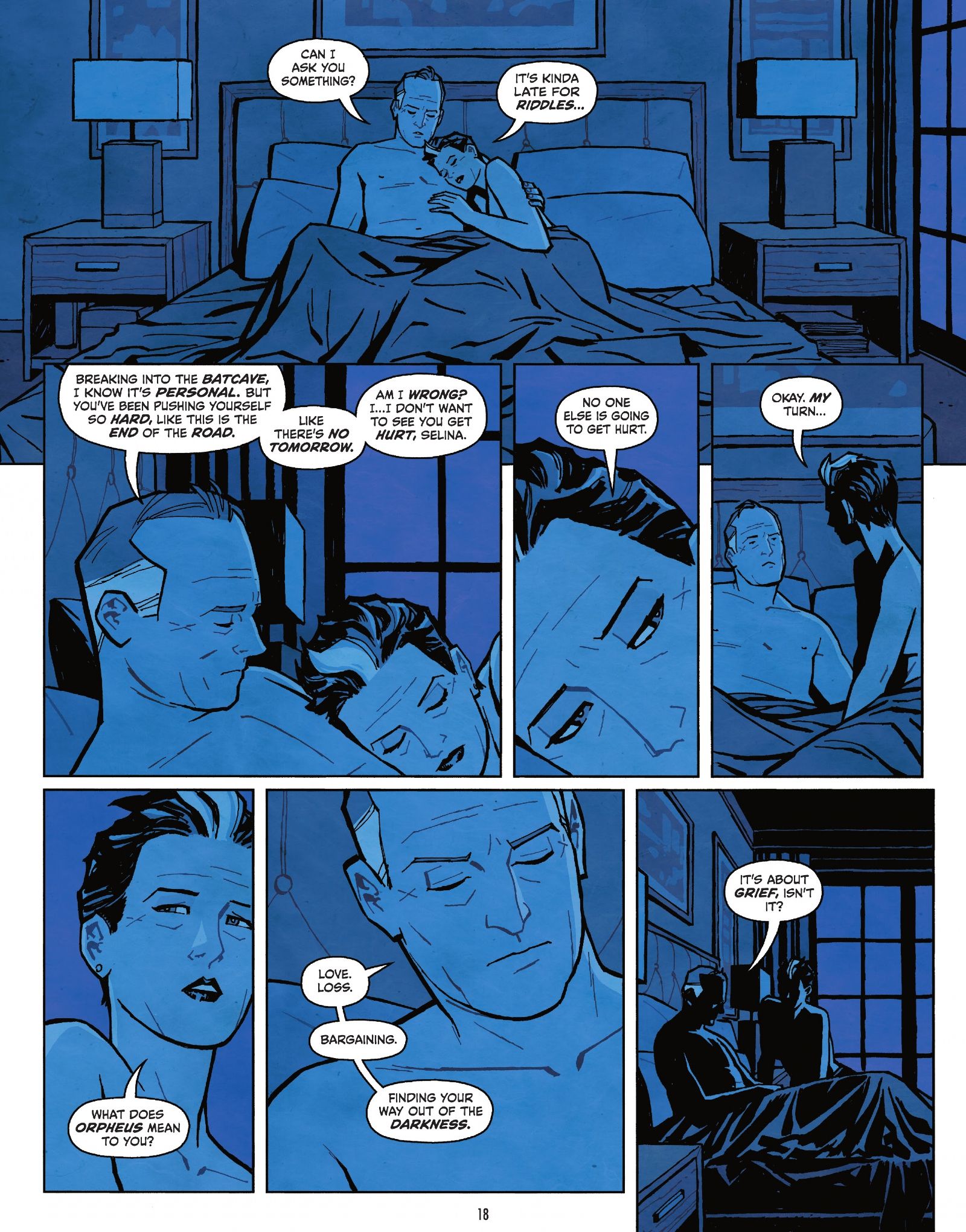 Catwoman sleeps with Riddler.
