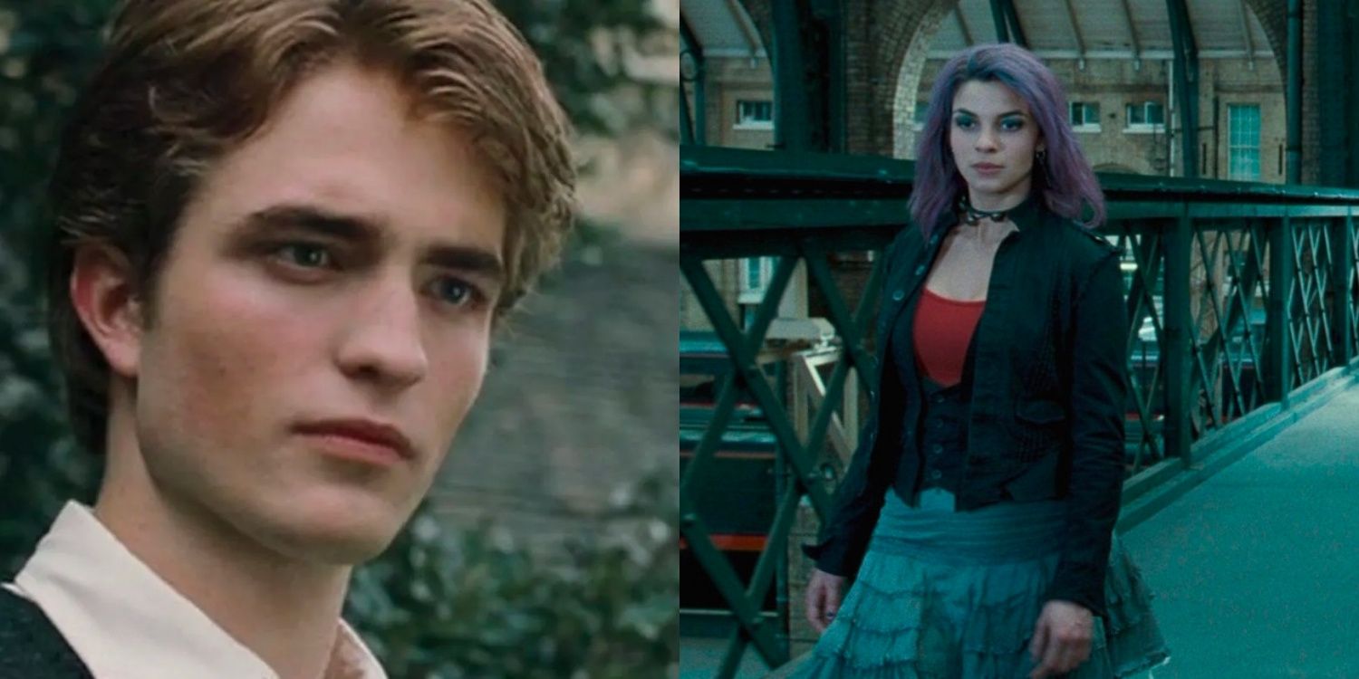 Cedric looking serious and Tonks at King’s Cross in Harry Potter