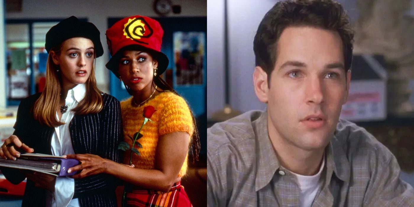 Split image of Cher, Dionne, and Josh in Clueless