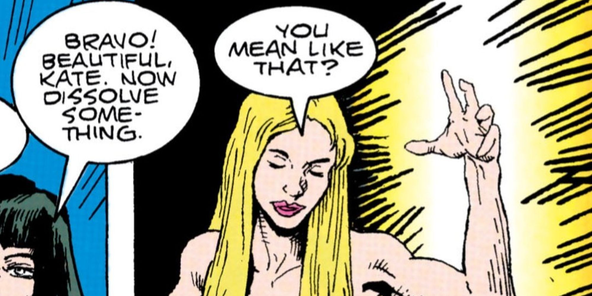 Coagula using her powers in Doom Patrol comics