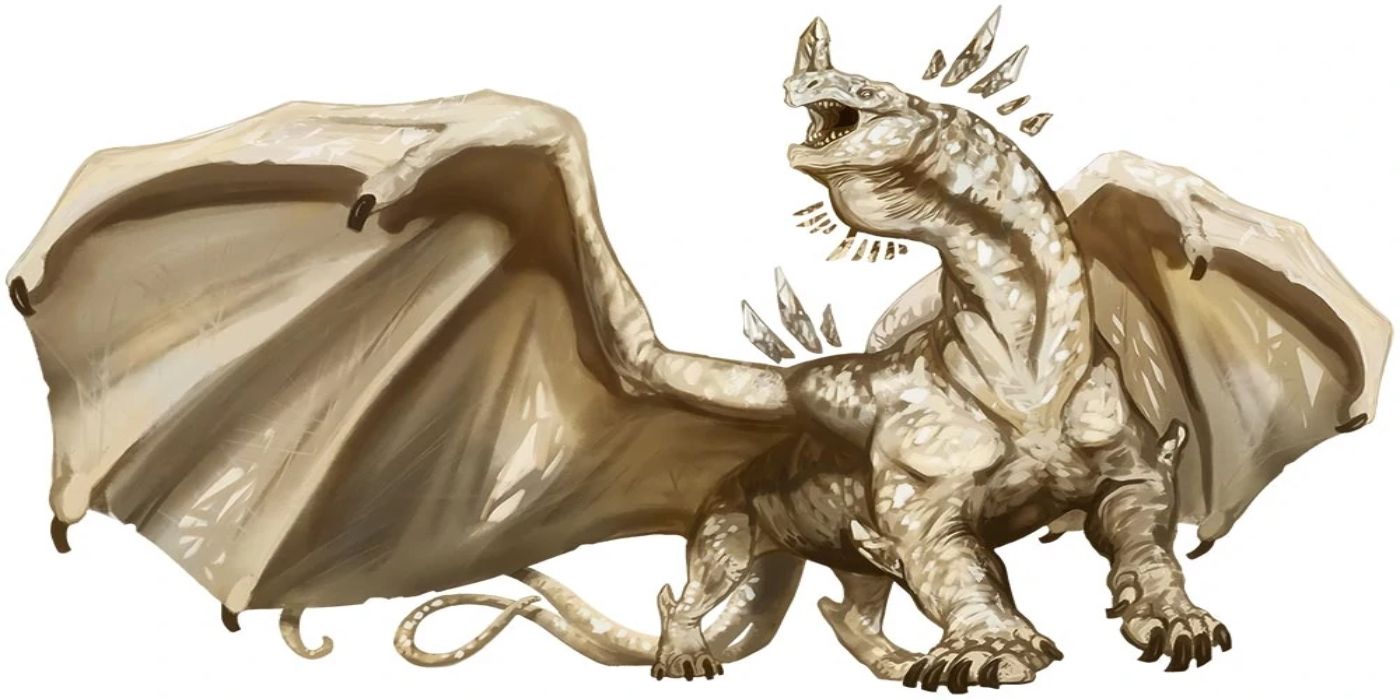 A crystal dragon from Fizban&rsquo;s Treasury of Dragons