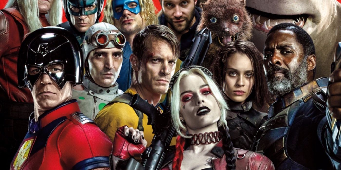 A collage of the Suicide Squad