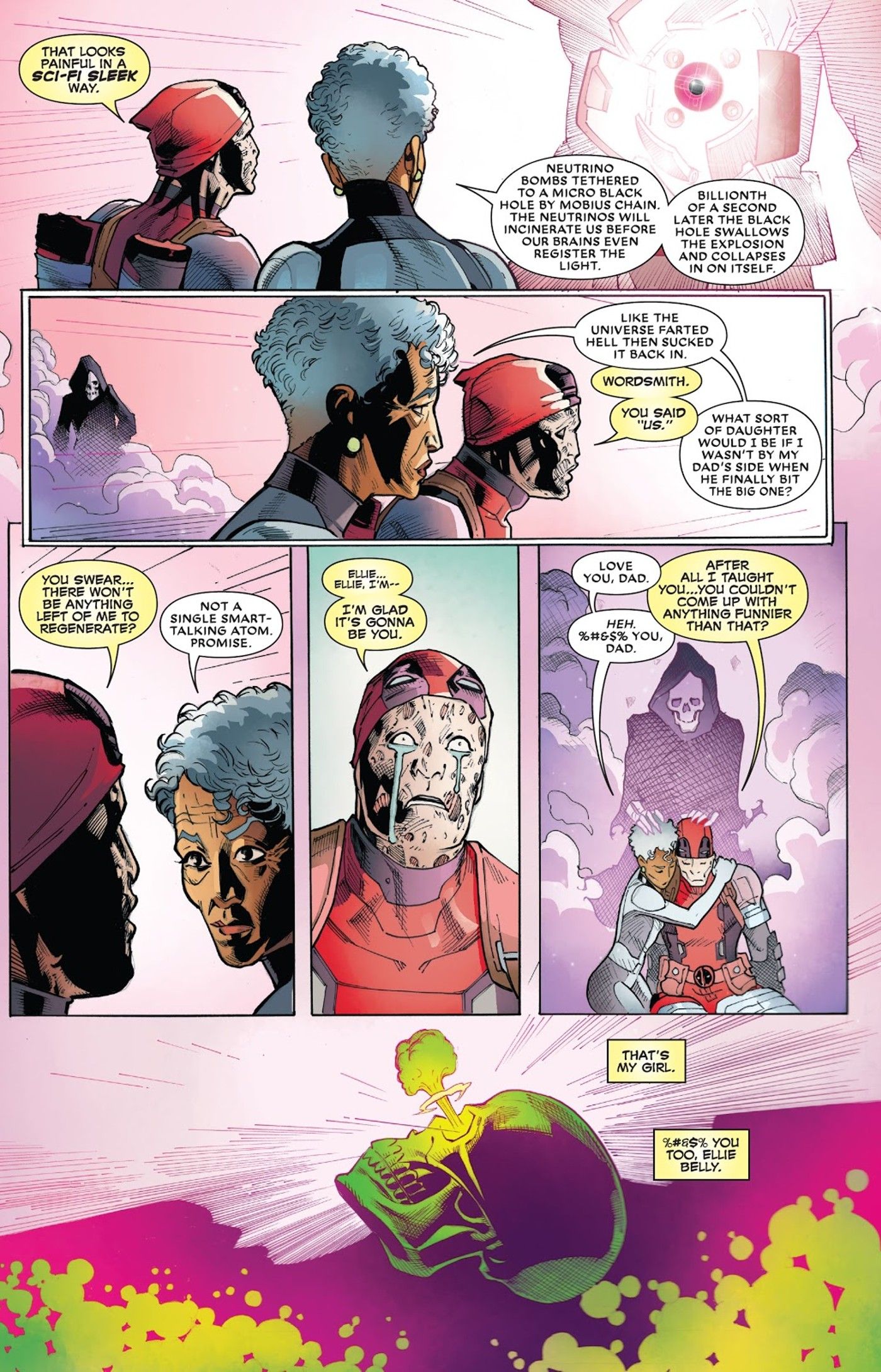 panels from Deadpool: The End