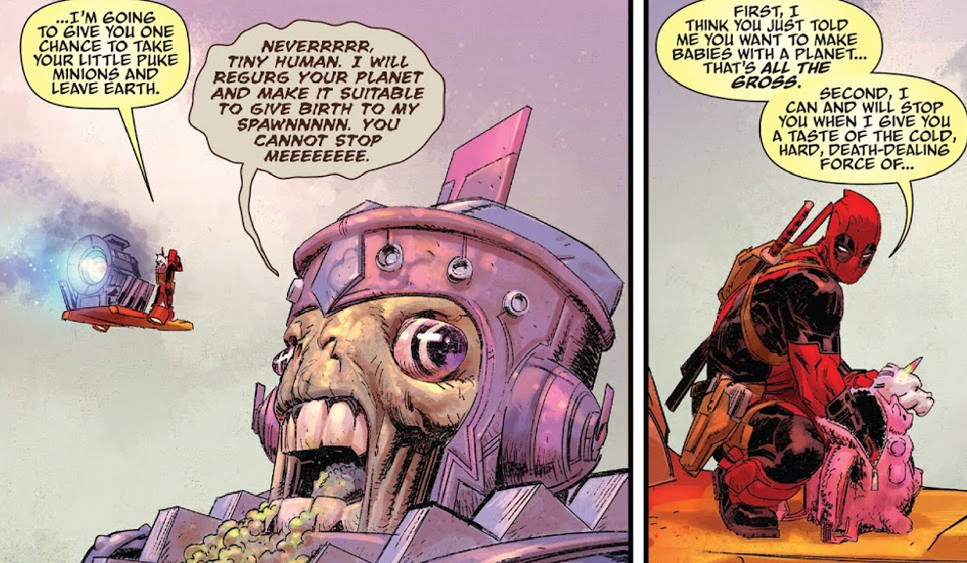 Deadpool’s Comic Awareness Already Destroyed the Celestials’ Mystique