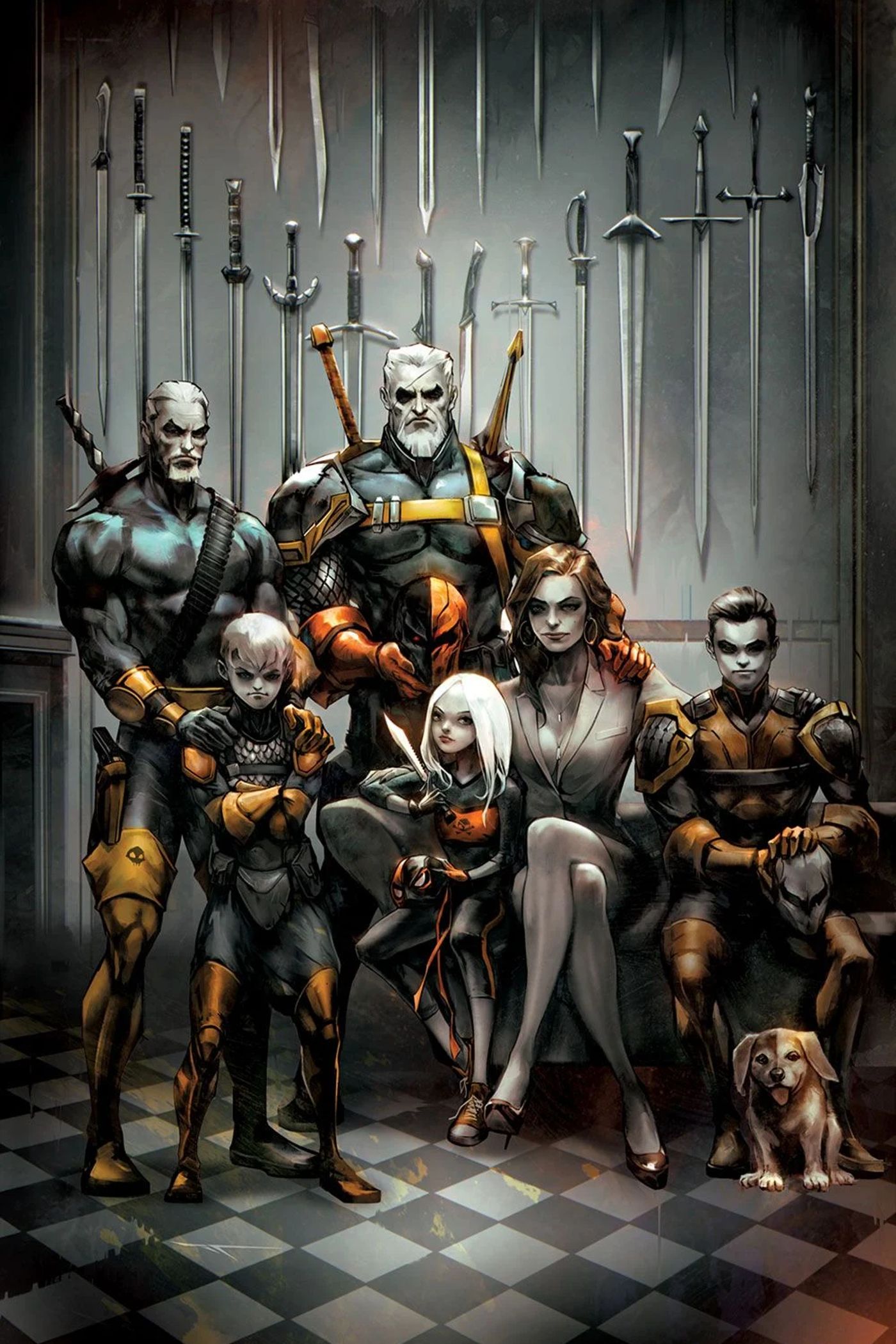 Cover for Deathstroke #11 featuring his family.