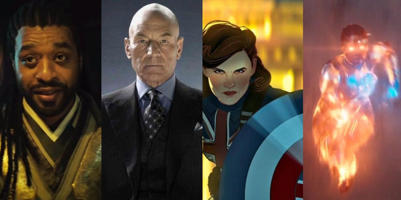 Karl Mordo, Professor X, Captain Britain, and Captain Marvel in the Illuminati in Doctor Strange 2