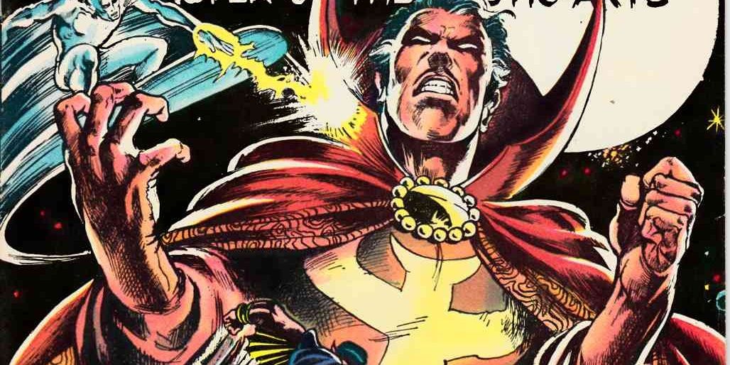 An angry Doctor Strange, clenching his hands and ready to battle.