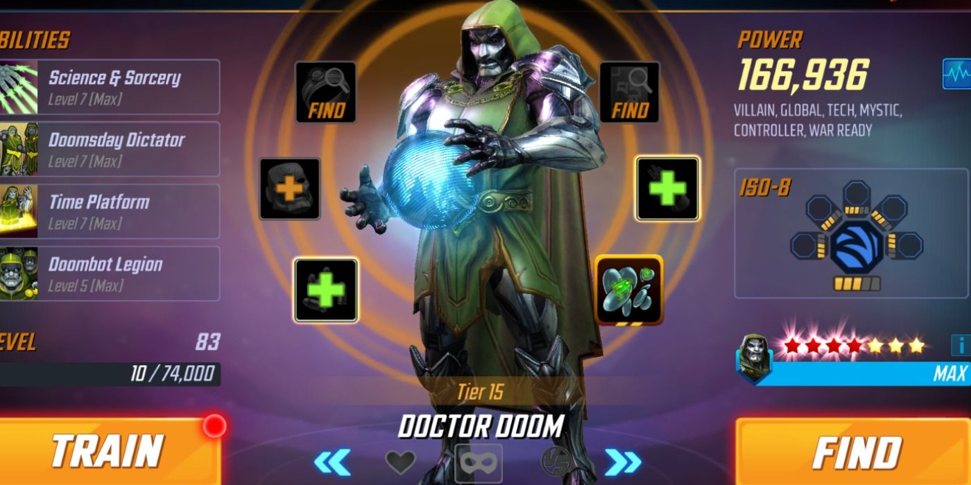 Dr Doom in Marvel Strike Force