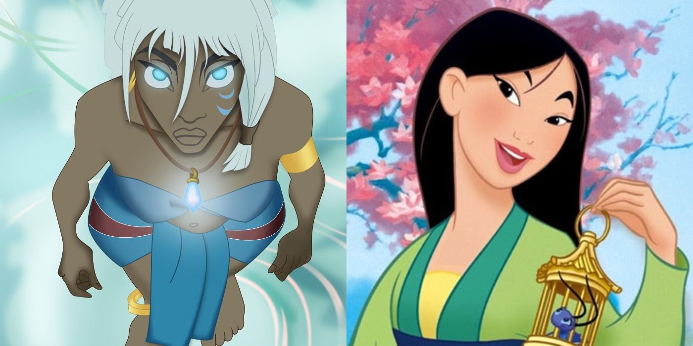 Dual photo of Kida from Atlantis and Mulan