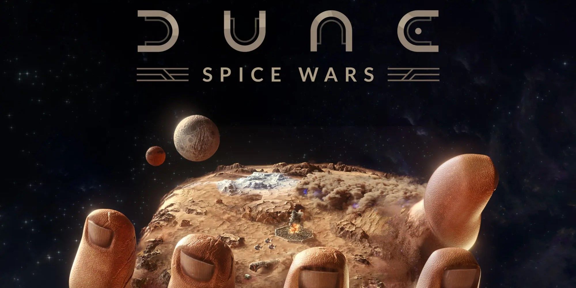 The title art for Dune: Spice Wars.