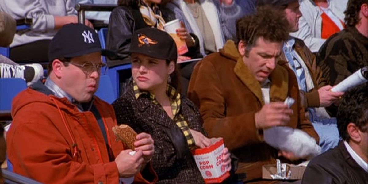 Elaine at the Yankees game