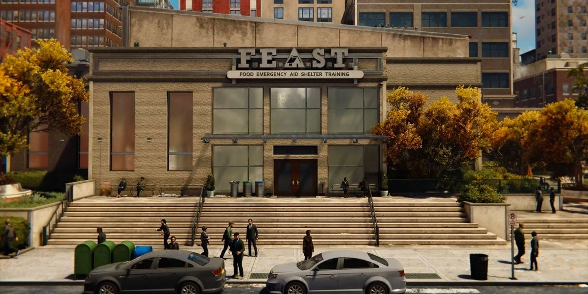 FEAST headquarters in Spider-Man PS4