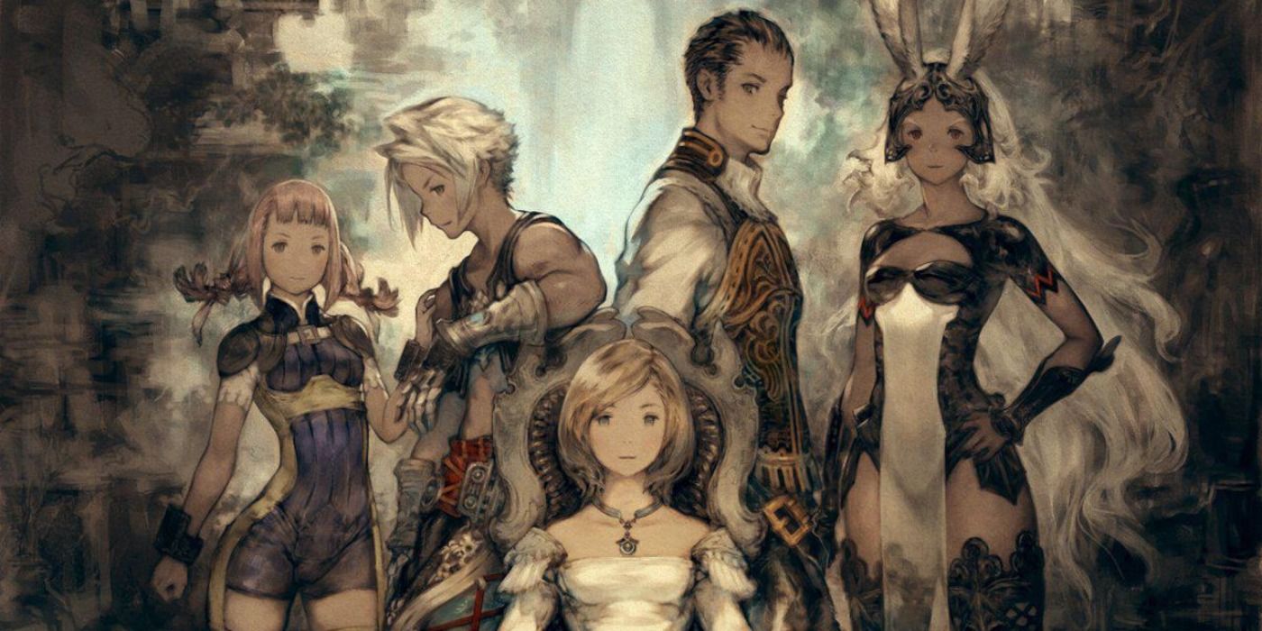 Promo art of the main cast of Final Fantasy XII