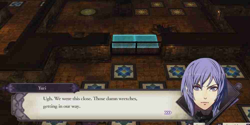 Yuri scolds Byleth for failing the Danger in the Dark mission.