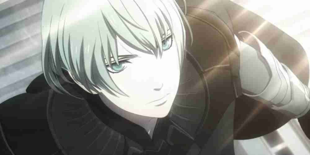 Byleth looks determined at the future in Fire Emblem Three Houses.