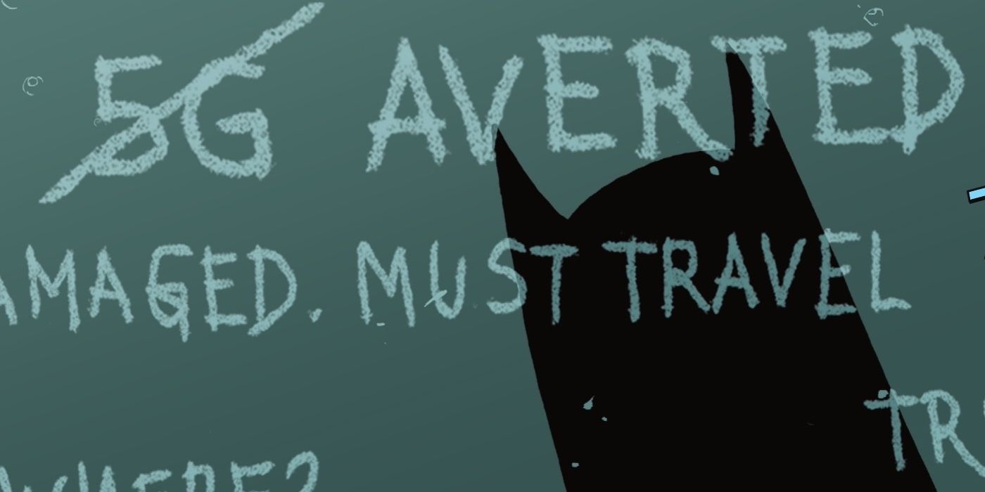 A chalkboard saying 5G Averted