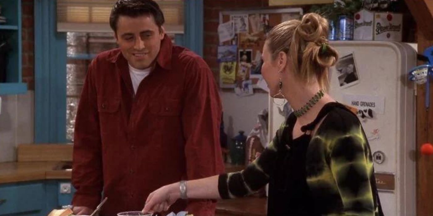 Joey flirting with Phoebe in Friends