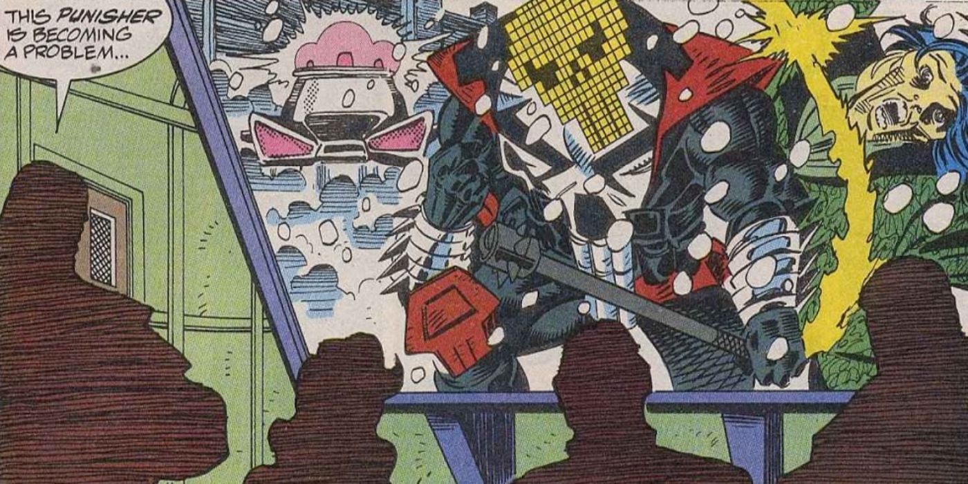 Punisher 2099 made some upgrades to Frank&rsquo;s costume.