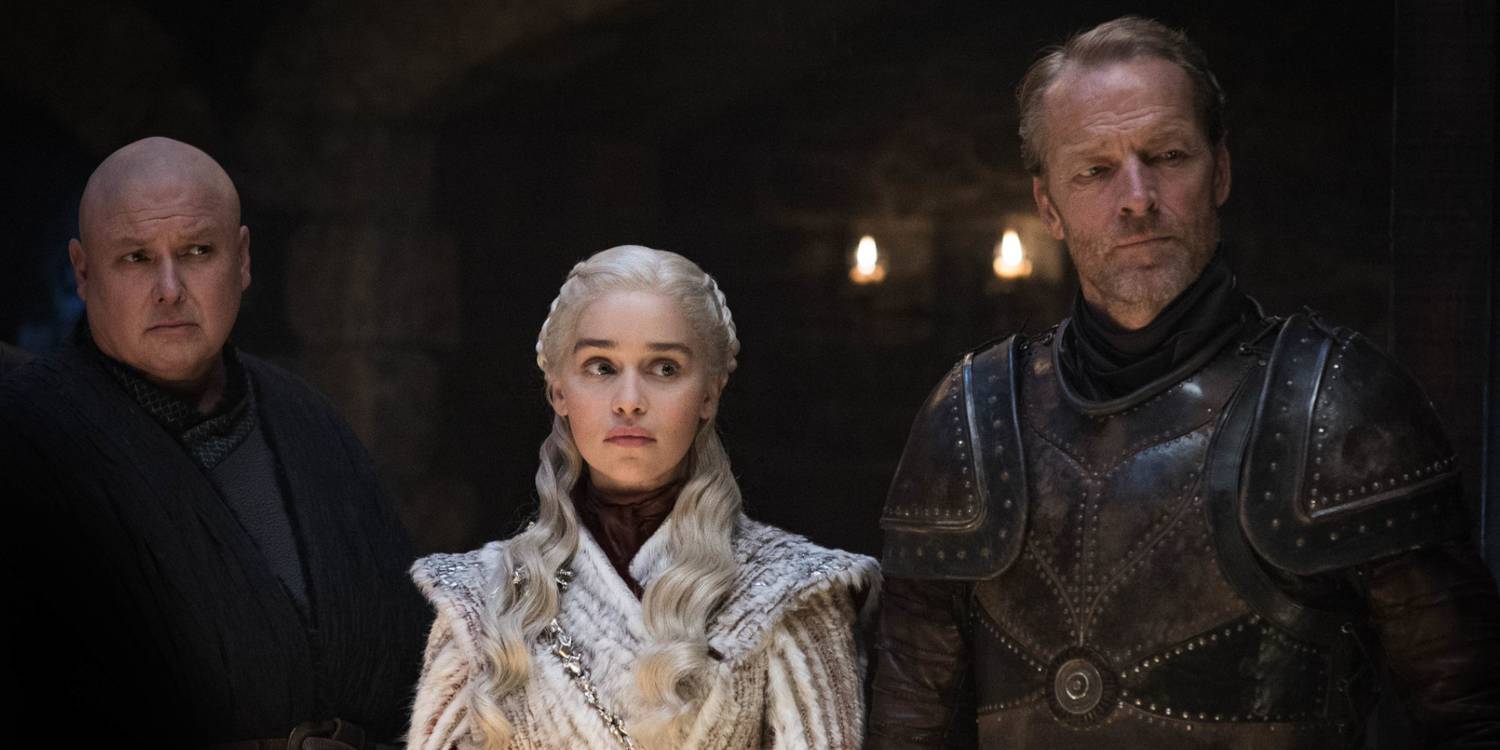 Game of Thrones Jorah Mormont, Varys e Daenerys Targaryen