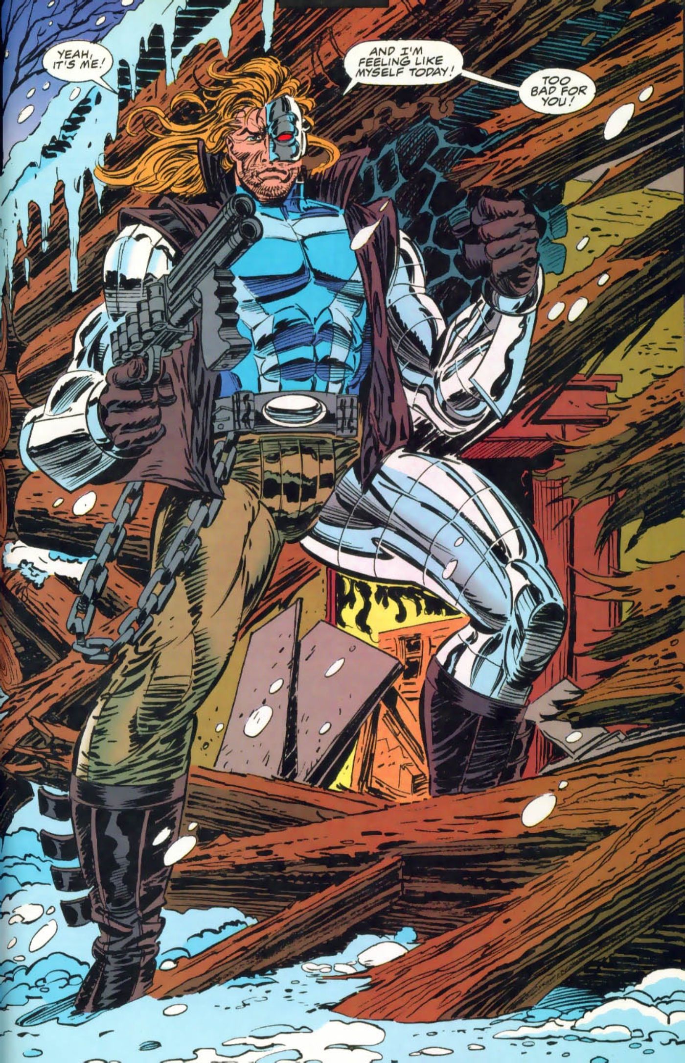 Johnny Blaze is just as deadly as Ghost Rider.