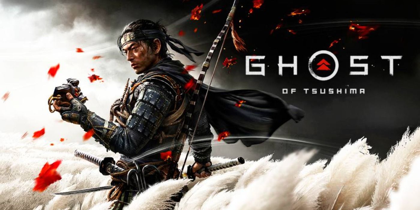 Jin Sakai armored in Ghost of Tsushima promo art