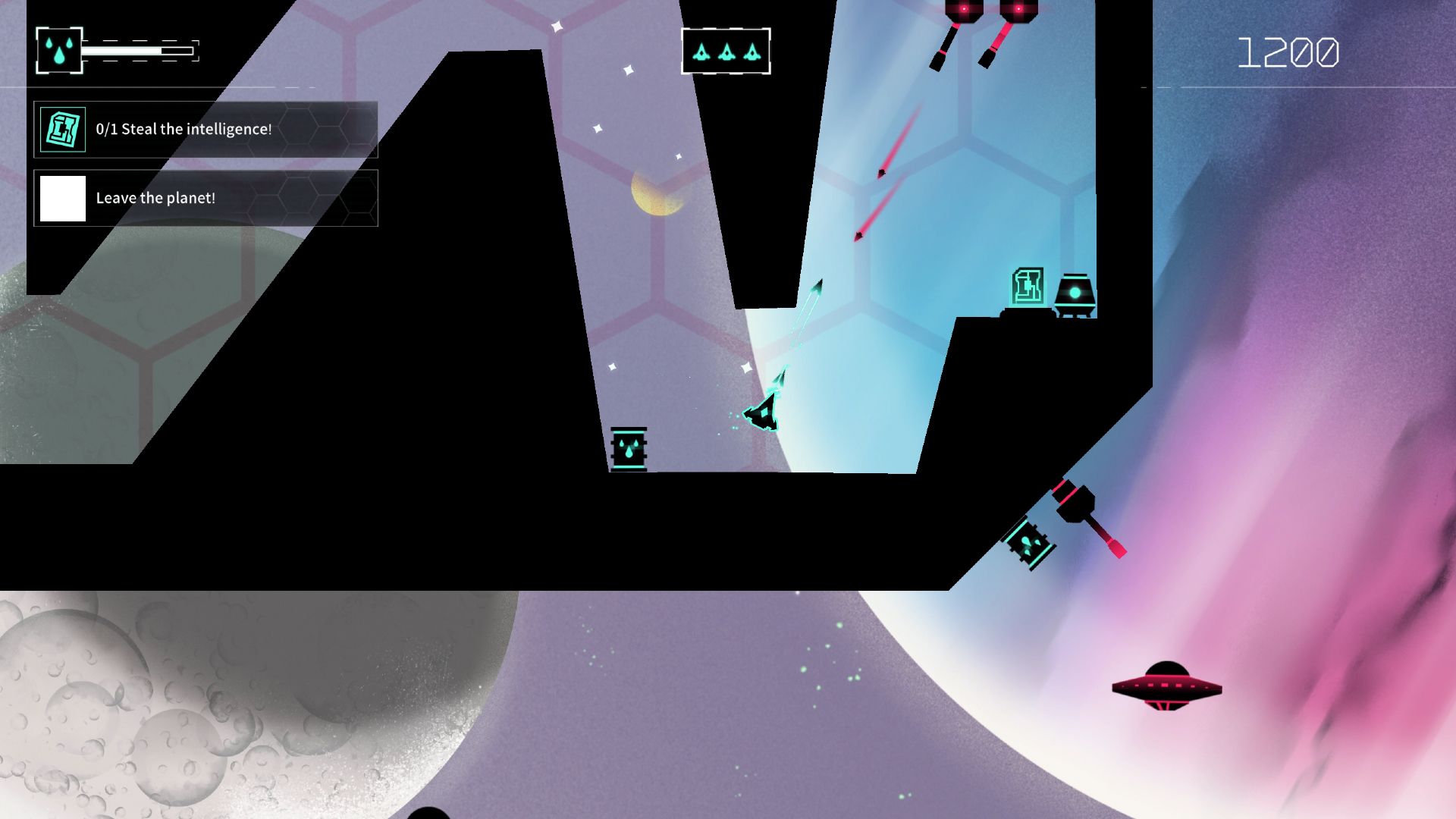 Gravitar: Recharged abandons the original's vector graphics and features an original score from composer Megan McDuffee