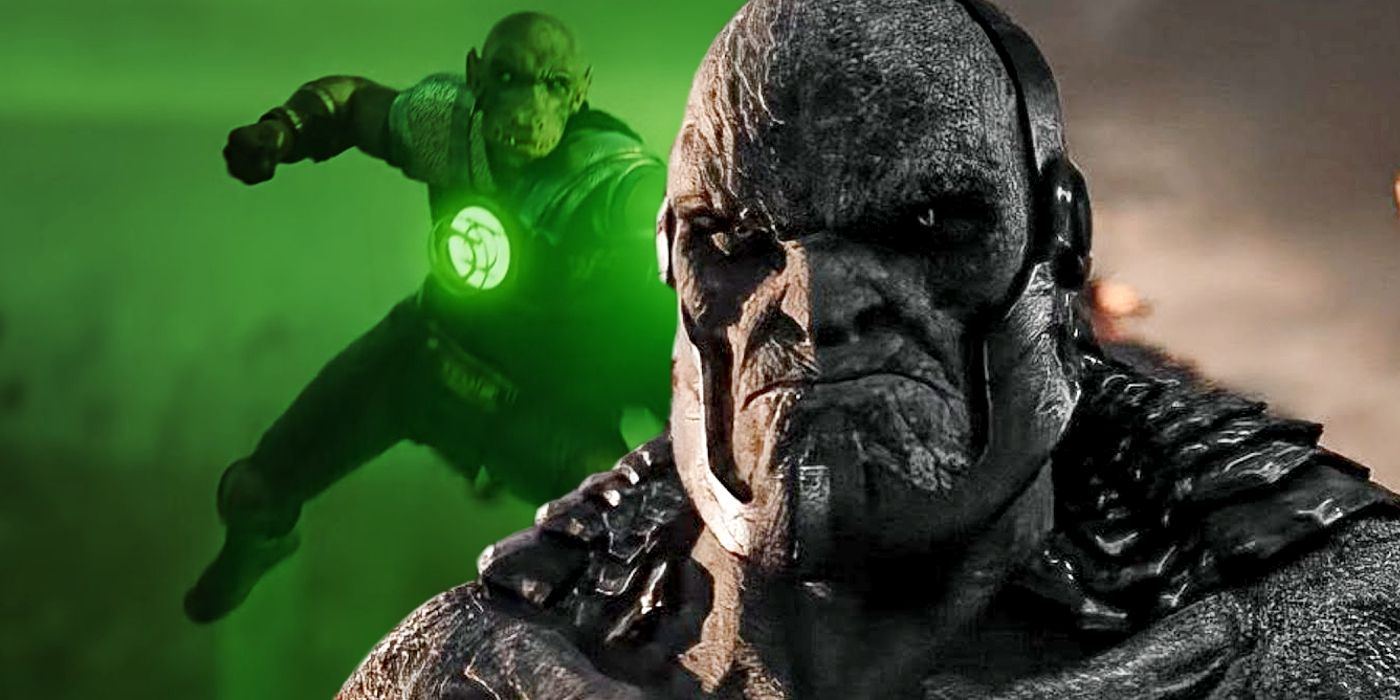 Green Lantern Yalan Gur and Darkseid in Zack Snyder's Justice League