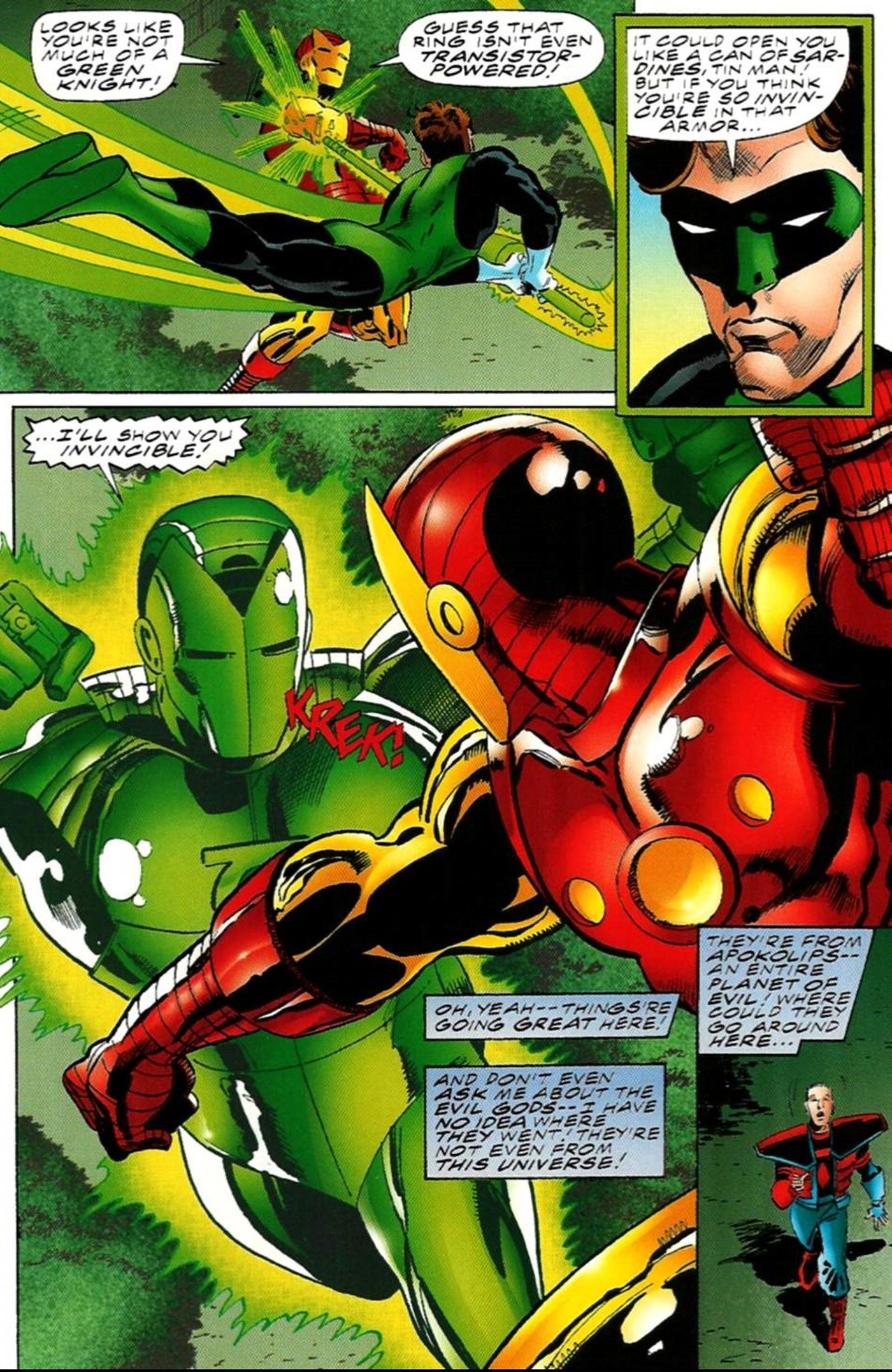 panels from DC vs Marvel Unlimited Access #3