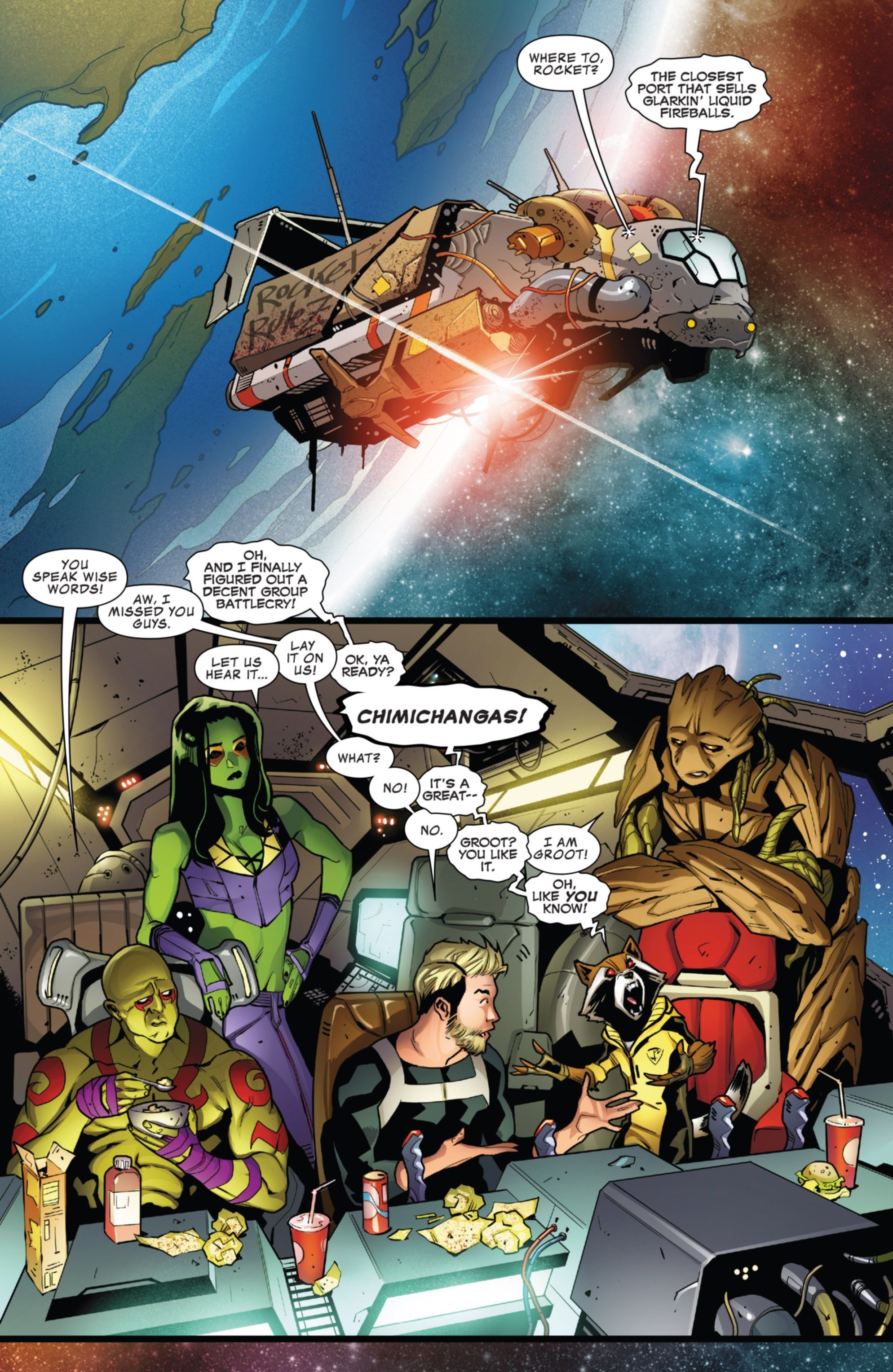 Guardians of the Galaxy Deadpool Chimichangas Marvel Comics