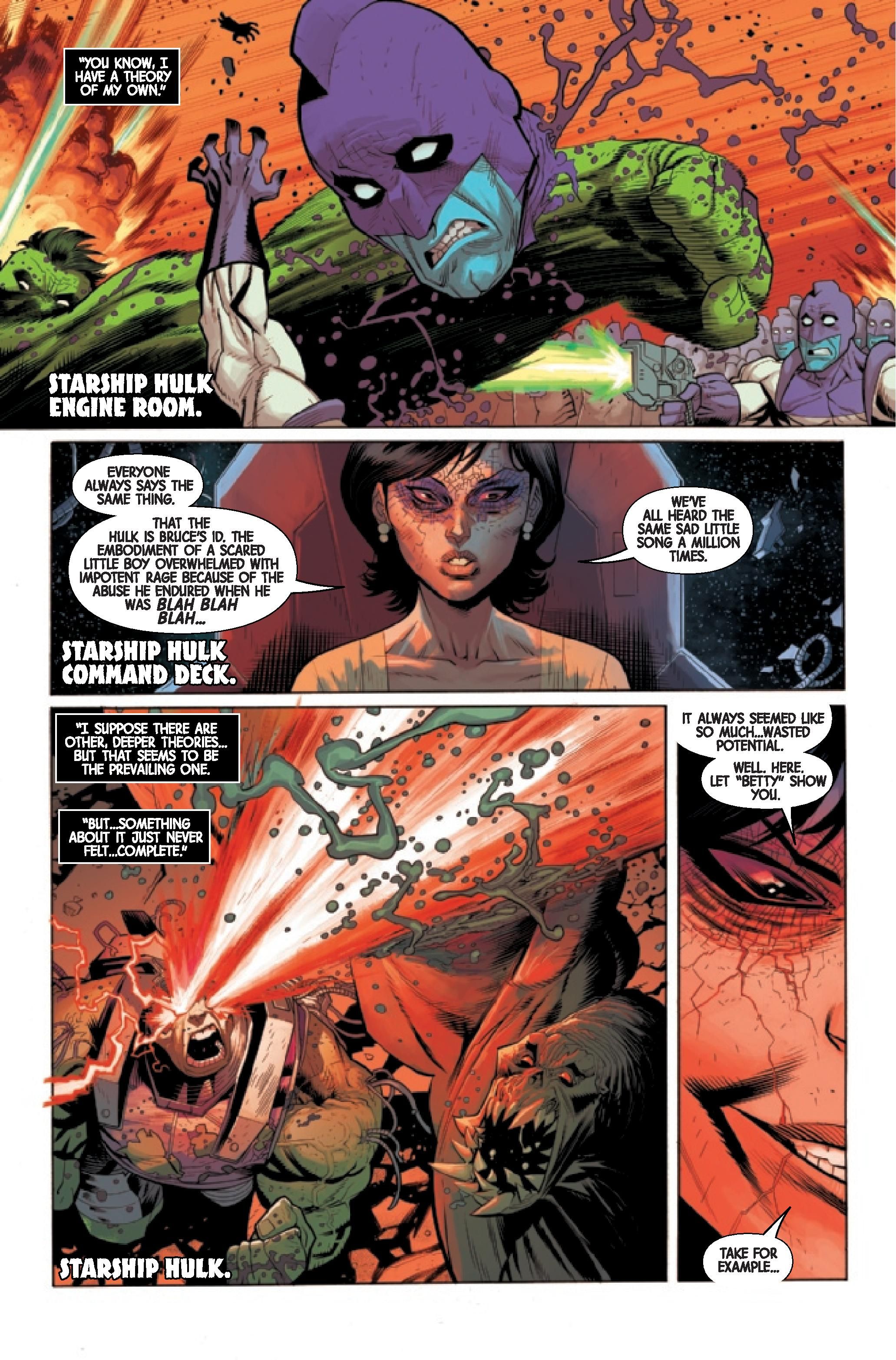 Betty talks to Hulk on Starship Hulk